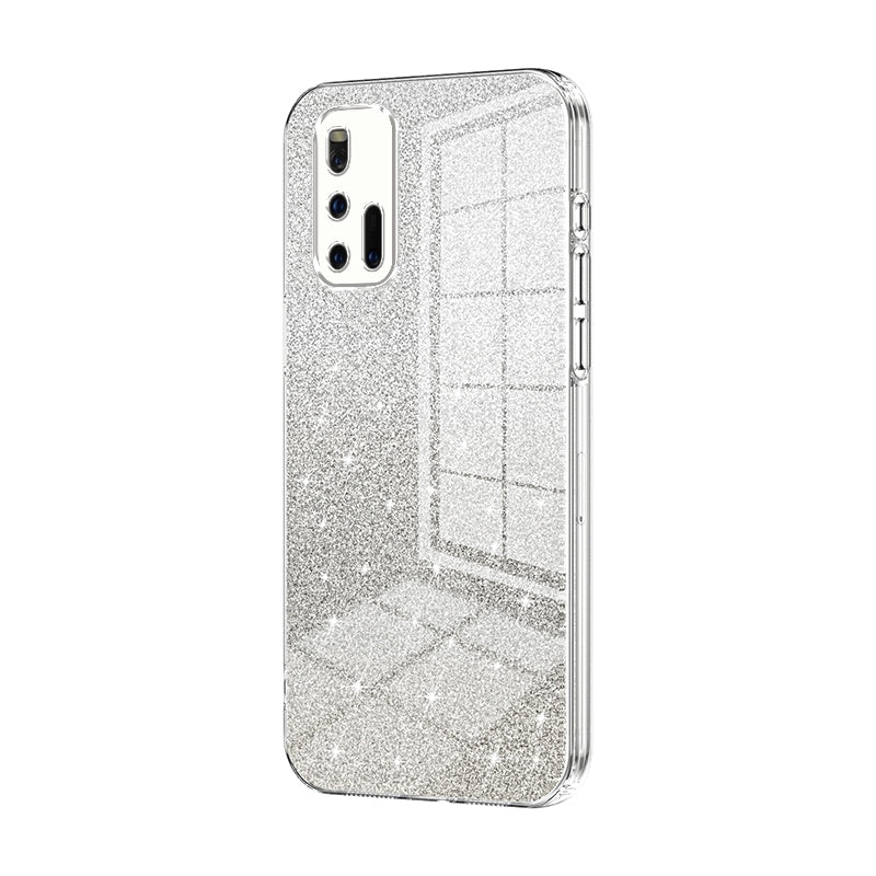 vivo iQOO 3 5G Glitter Powder Electroplated Gradient Phone Case – Fashionable & Luxurious with Anti-Fingerprint Coating, Shock-Absorption, and Lens Protection