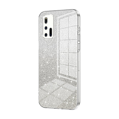 vivo iQOO 3 5G Glitter Powder Electroplated Gradient Phone Case – Fashionable & Luxurious with Anti-Fingerprint Coating, Shock-Absorption, and Lens Protection