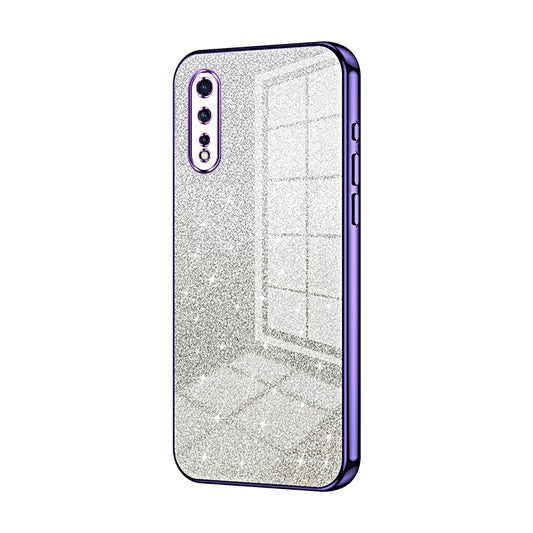 vivo iQOO Neo Glitter Powder Electroplated Gradient Phone Case – Fashionable & Luxurious with Anti-Fingerprint Coating, Shock-Absorption, and Lens Protection