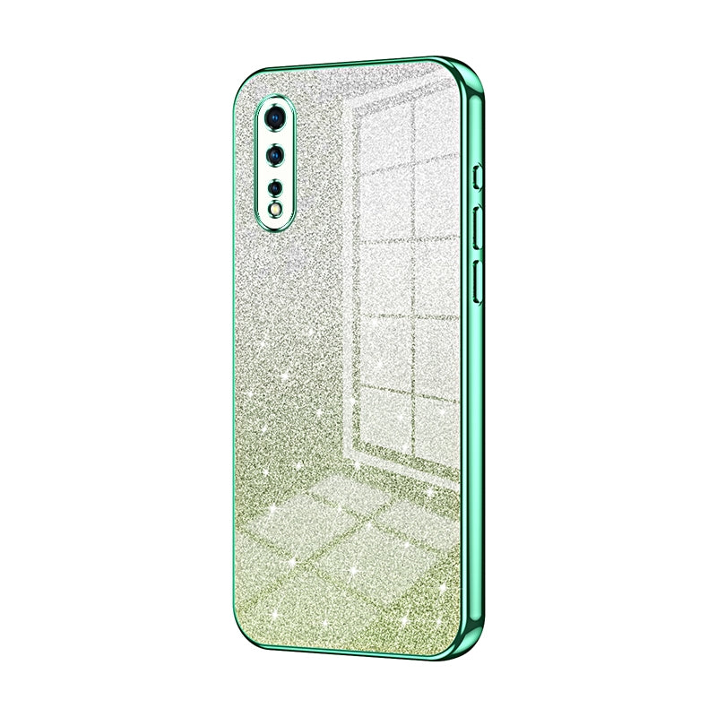 vivo iQOO Neo Glitter Powder Electroplated Gradient Phone Case – Fashionable & Luxurious with Anti-Fingerprint Coating, Shock-Absorption, and Lens Protection