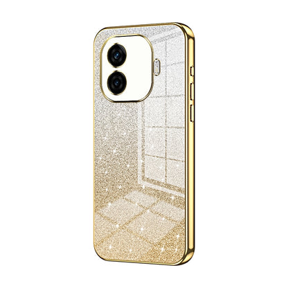 vivo iQOO Z9 Glitter Powder Electroplated Gradient Phone Case – Fashionable & Luxurious with Anti-Fingerprint Coating, Shock-Absorption, and Lens Protection
