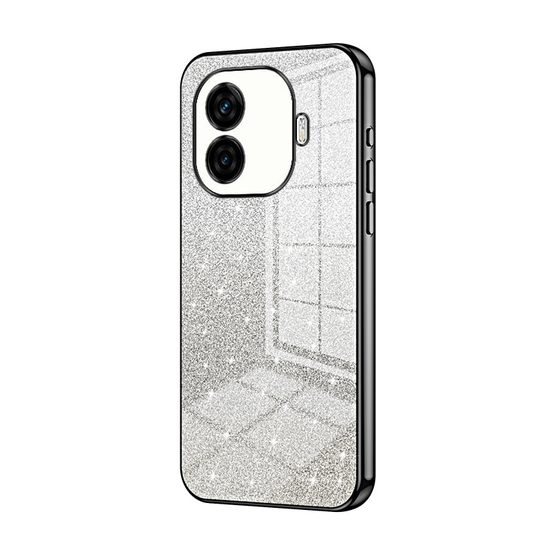 vivo iQOO Z9 Glitter Powder Electroplated Gradient Phone Case – Fashionable & Luxurious with Anti-Fingerprint Coating, Shock-Absorption, and Lens Protection
