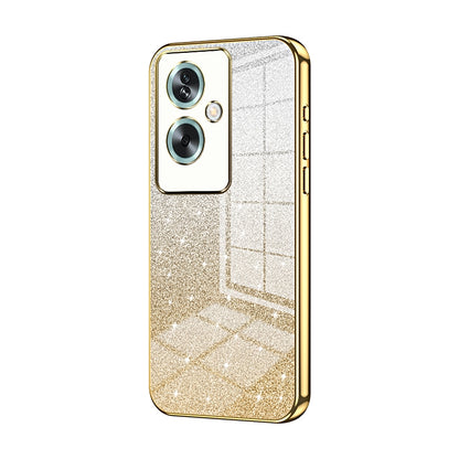 OPPO A2 Glitter Powder Electroplated Gradient Phone Case – Fashionable & Luxurious with Anti-Fingerprint Coating, Shock-Absorption, and Lens Protection