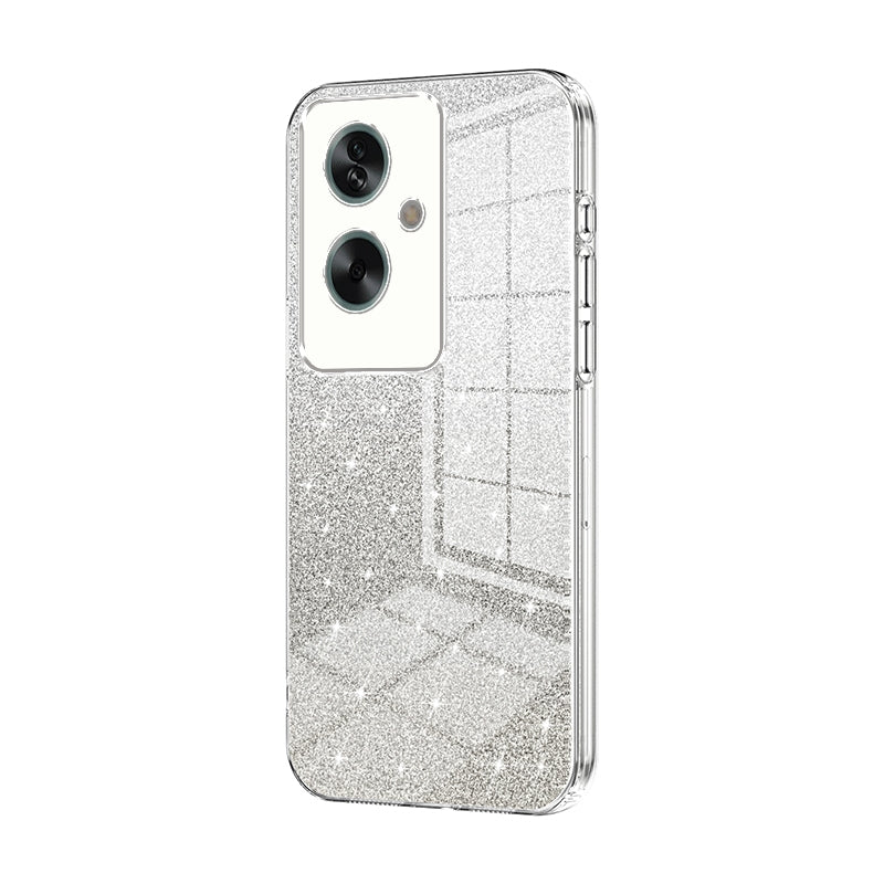 OPPO A2 Glitter Powder Electroplated Gradient Phone Case – Fashionable & Luxurious with Anti-Fingerprint Coating, Shock-Absorption, and Lens Protection