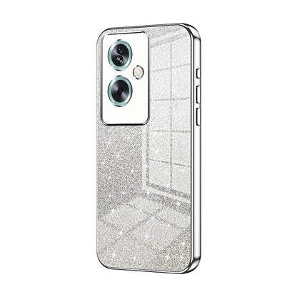 OPPO A2 Glitter Powder Electroplated Gradient Phone Case – Fashionable & Luxurious with Anti-Fingerprint Coating, Shock-Absorption, and Lens Protection