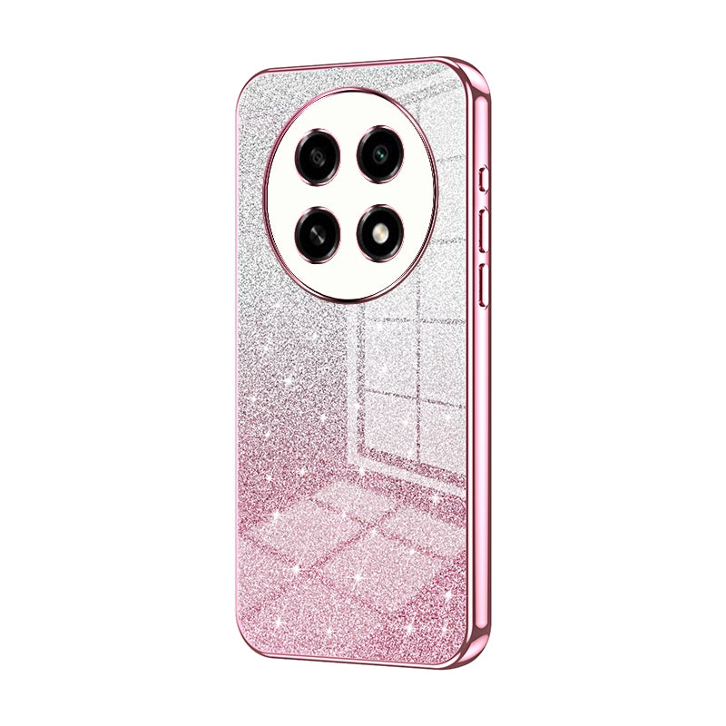 OPPO A2 Pro Glitter Powder Electroplated Gradient Phone Case – Fashionable & Luxurious with Anti-Fingerprint Coating, Shock-Absorption, and Lens Protection