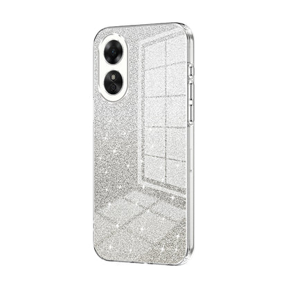 OPPO A17 Glitter Powder Electroplated Gradient Phone Case – Fashionable & Luxurious with Anti-Fingerprint Coating, Shock-Absorption, and Lens Protection
