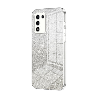 OPPO K10 Energy Glitter Powder Electroplated Gradient Phone Case – Fashionable & Luxurious with Anti-Fingerprint Coating, Shock-Absorption, and Lens Protection