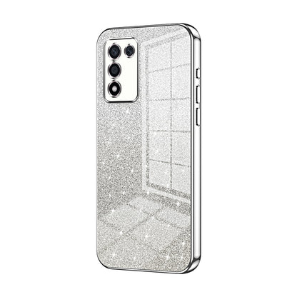 OPPO K10 Energy Glitter Powder Electroplated Gradient Phone Case – Fashionable & Luxurious with Anti-Fingerprint Coating, Shock-Absorption, and Lens Protection