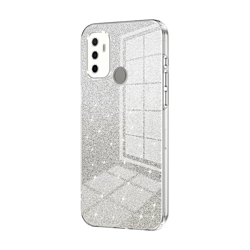 OPPO A11s Glitter Powder Electroplated Gradient Phone Case – Fashionable & Luxurious with Anti-Fingerprint Coating, Shock-Absorption, and Lens Protection