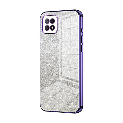OPPO A72 5G Glitter Powder Electroplated Gradient Phone Case – Fashionable & Luxurious with Anti-Fingerprint Coating, Shock-Absorption, and Lens Protection