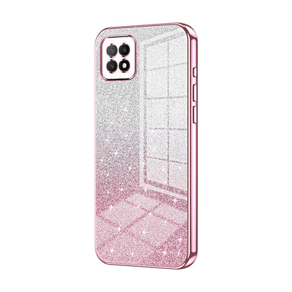 OPPO A72 5G Glitter Powder Electroplated Gradient Phone Case – Fashionable & Luxurious with Anti-Fingerprint Coating, Shock-Absorption, and Lens Protection