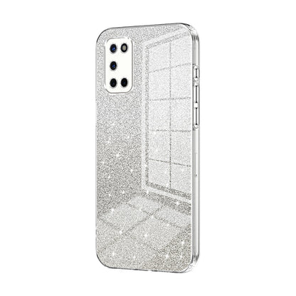 OPPO A52 Glitter Powder Electroplated Gradient Phone Case – Fashionable & Luxurious with Anti-Fingerprint Coating, Shock-Absorption, and Lens Protection