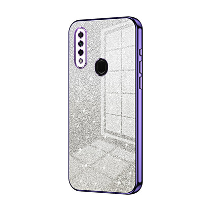 OPPO A31 2020 Glitter Powder Electroplated Gradient Phone Case – Fashionable & Luxurious with Anti-Fingerprint Coating, Shock-Absorption, and Lens Protection