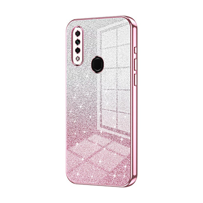 OPPO A31 2020 Glitter Powder Electroplated Gradient Phone Case – Fashionable & Luxurious with Anti-Fingerprint Coating, Shock-Absorption, and Lens Protection