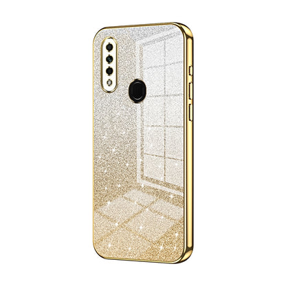 OPPO A31 2020 Glitter Powder Electroplated Gradient Phone Case – Fashionable & Luxurious with Anti-Fingerprint Coating, Shock-Absorption, and Lens Protection