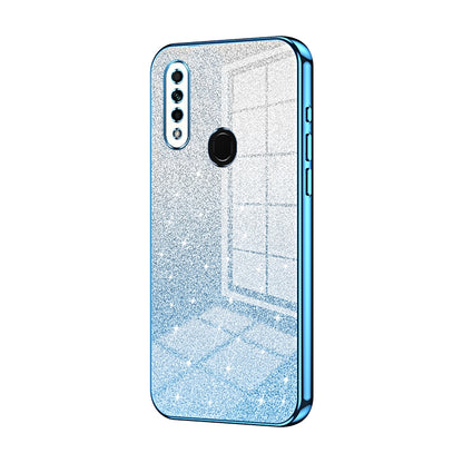 OPPO A31 2020 Glitter Powder Electroplated Gradient Phone Case – Fashionable & Luxurious with Anti-Fingerprint Coating, Shock-Absorption, and Lens Protection