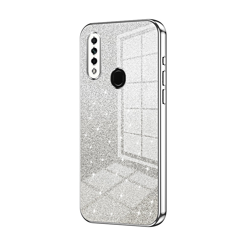 OPPO A31 2020 Glitter Powder Electroplated Gradient Phone Case – Fashionable & Luxurious with Anti-Fingerprint Coating, Shock-Absorption, and Lens Protection