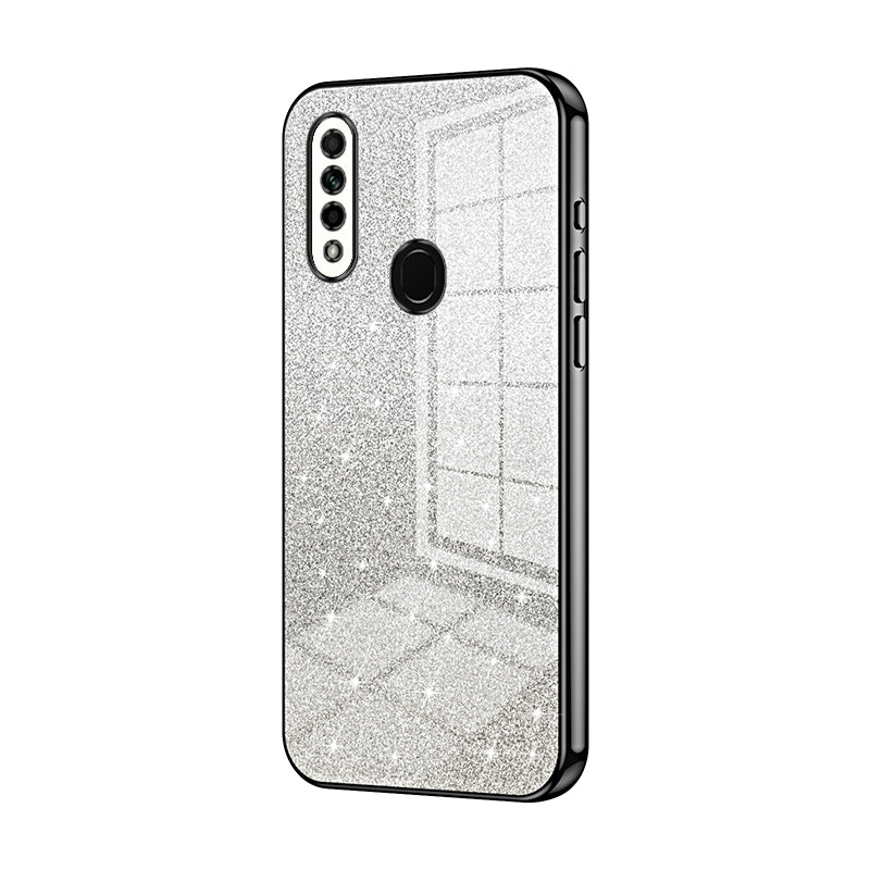 OPPO A31 2020 Glitter Powder Electroplated Gradient Phone Case – Fashionable & Luxurious with Anti-Fingerprint Coating, Shock-Absorption, and Lens Protection