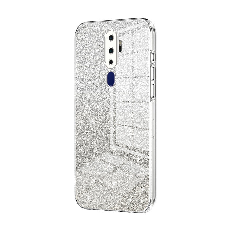 OPPO A11x Glitter Powder Electroplated Gradient Phone Case – Fashionable & Luxurious with Anti-Fingerprint Coating, Shock-Absorption, and Lens Protection