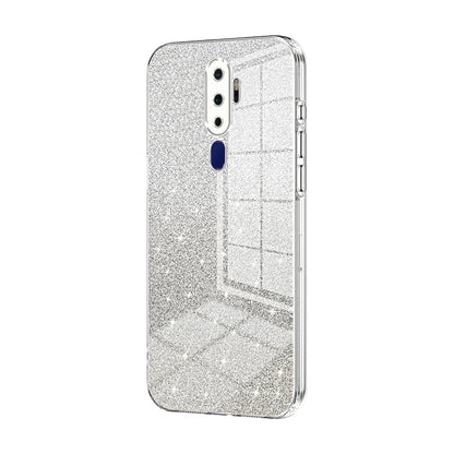 OPPO A11x Glitter Powder Electroplated Gradient Phone Case – Fashionable & Luxurious with Anti-Fingerprint Coating, Shock-Absorption, and Lens Protection