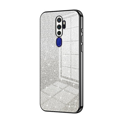 OPPO A11x Glitter Powder Electroplated Gradient Phone Case – Fashionable & Luxurious with Anti-Fingerprint Coating, Shock-Absorption, and Lens Protection
