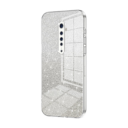 OPPO Reno2 Glitter Powder Electroplated Gradient Phone Case – Fashionable & Luxurious with Anti-Fingerprint Coating, Shock-Absorption, and Lens Protection
