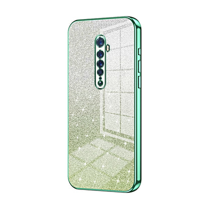 OPPO Reno2 Glitter Powder Electroplated Gradient Phone Case – Fashionable & Luxurious with Anti-Fingerprint Coating, Shock-Absorption, and Lens Protection