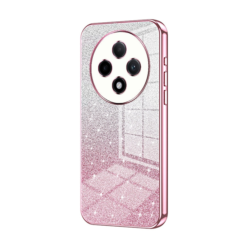 OPPO A3 Pro Glitter Powder Electroplated Gradient Phone Case – Fashionable & Luxurious with Anti-Fingerprint Coating, Shock-Absorption, and Lens Protection