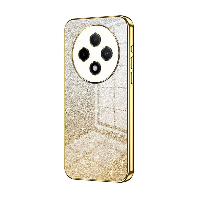 OPPO A3 Pro Glitter Powder Electroplated Gradient Phone Case – Fashionable & Luxurious with Anti-Fingerprint Coating, Shock-Absorption, and Lens Protection