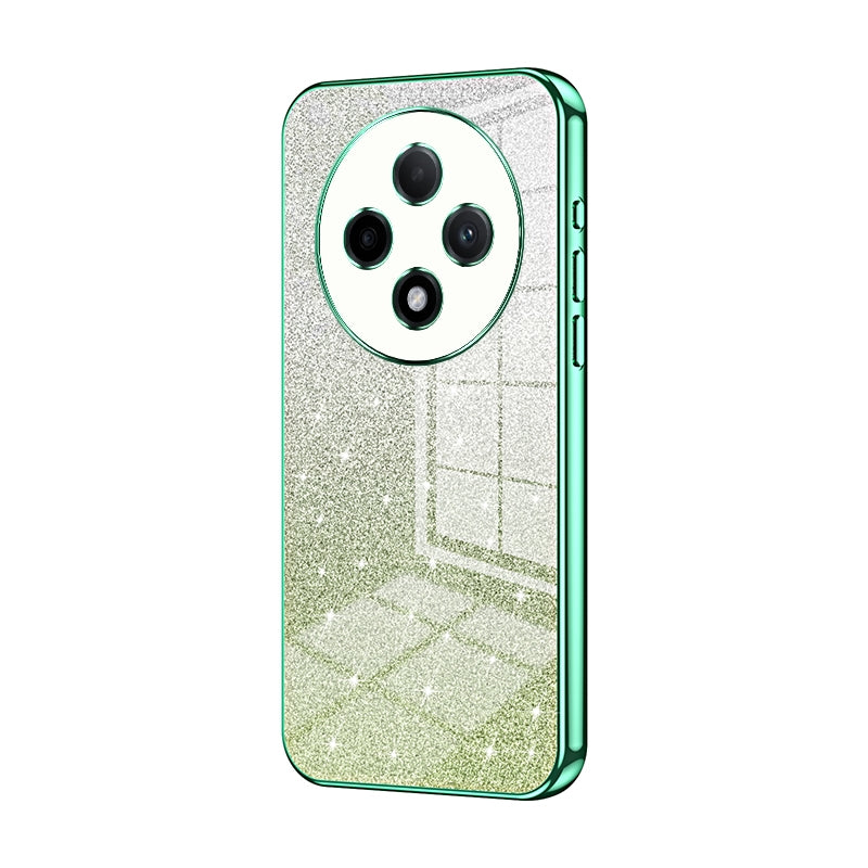 OPPO A3 Pro Glitter Powder Electroplated Gradient Phone Case – Fashionable & Luxurious with Anti-Fingerprint Coating, Shock-Absorption, and Lens Protection