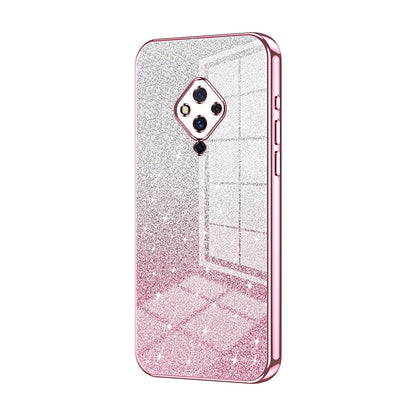 vivo S5 Glitter Powder Electroplated Gradient Phone Case – Fashionable & Luxurious with Anti-Fingerprint Coating, Shock-Absorption, and Lens Protection