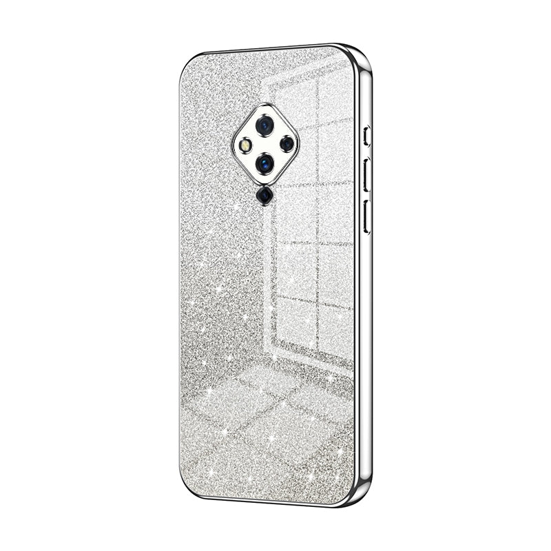 vivo S5 Glitter Powder Electroplated Gradient Phone Case – Fashionable & Luxurious with Anti-Fingerprint Coating, Shock-Absorption, and Lens Protection