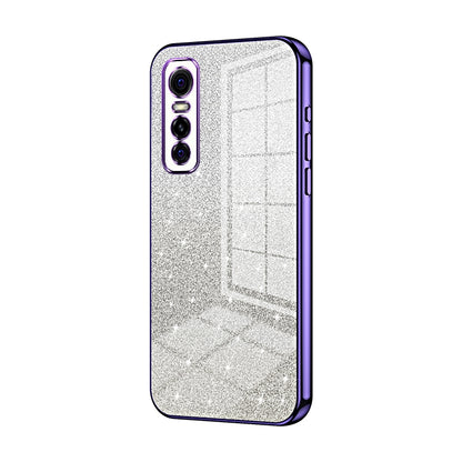 vivo S7e Glitter Powder Electroplated Gradient Phone Case – Fashionable & Luxurious with Anti-Fingerprint Coating, Shock-Absorption, and Lens Protection