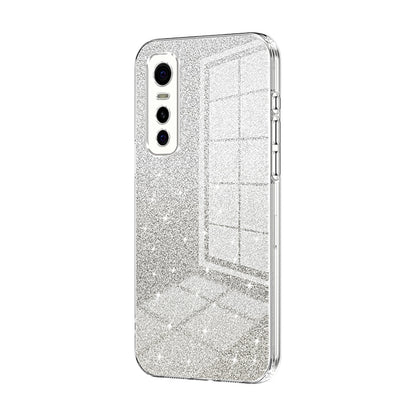 vivo S7e Glitter Powder Electroplated Gradient Phone Case – Fashionable & Luxurious with Anti-Fingerprint Coating, Shock-Absorption, and Lens Protection