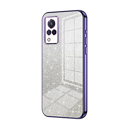 vivo S9 Glitter Powder Electroplated Gradient Phone Case – Fashionable & Luxurious with Anti-Fingerprint Coating, Shock-Absorption, and Lens Protection