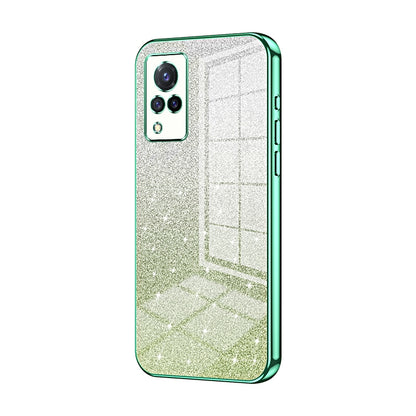 vivo S9 Glitter Powder Electroplated Gradient Phone Case – Fashionable & Luxurious with Anti-Fingerprint Coating, Shock-Absorption, and Lens Protection