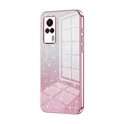 vivo S9e Glitter Powder Electroplated Gradient Phone Case – Fashionable & Luxurious with Anti-Fingerprint Coating, Shock-Absorption, and Lens Protection