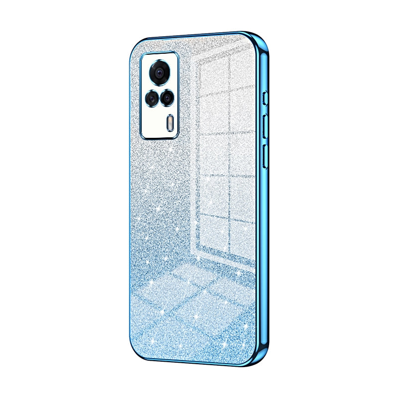vivo S9e Glitter Powder Electroplated Gradient Phone Case – Fashionable & Luxurious with Anti-Fingerprint Coating, Shock-Absorption, and Lens Protection
