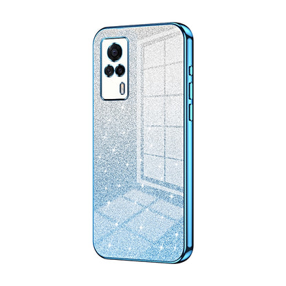 vivo S9e Glitter Powder Electroplated Gradient Phone Case – Fashionable & Luxurious with Anti-Fingerprint Coating, Shock-Absorption, and Lens Protection
