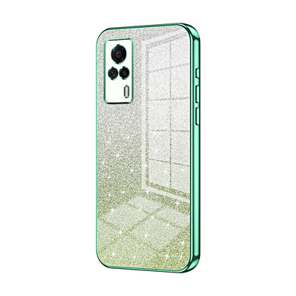 vivo S9e Glitter Powder Electroplated Gradient Phone Case – Fashionable & Luxurious with Anti-Fingerprint Coating, Shock-Absorption, and Lens Protection