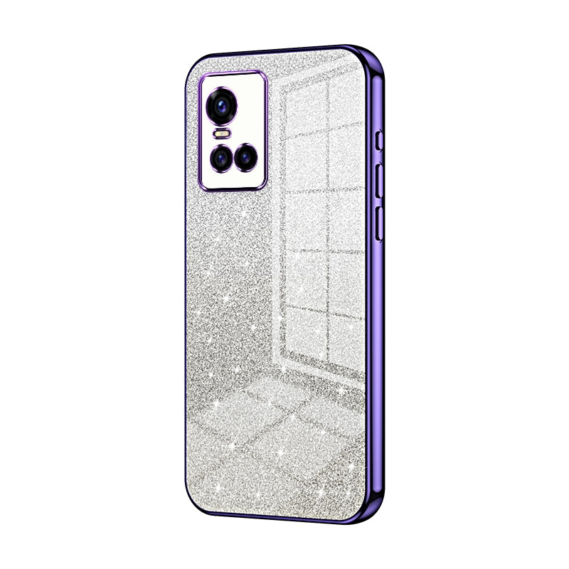 vivo S10 Pro Glitter Powder Electroplated Gradient Phone Case – Fashionable & Luxurious with Anti-Fingerprint Coating, Shock-Absorption, and Lens Protection