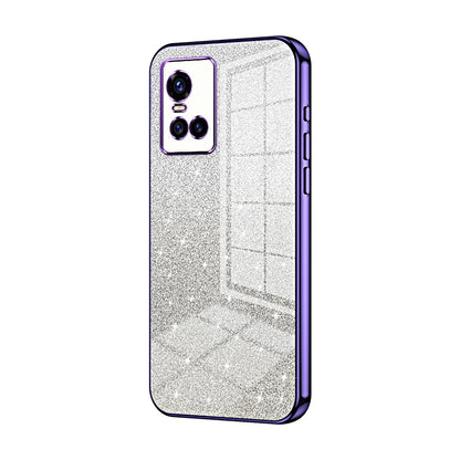 vivo S10 Pro Glitter Powder Electroplated Gradient Phone Case – Fashionable & Luxurious with Anti-Fingerprint Coating, Shock-Absorption, and Lens Protection