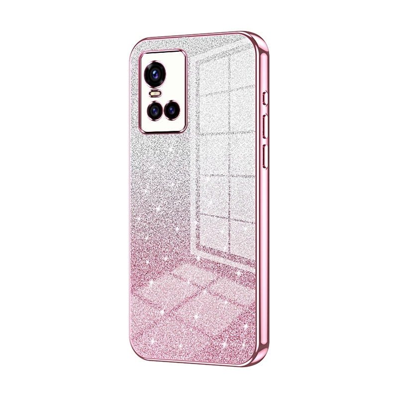 vivo S10 Pro Glitter Powder Electroplated Gradient Phone Case – Fashionable & Luxurious with Anti-Fingerprint Coating, Shock-Absorption, and Lens Protection