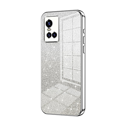 vivo S10 Glitter Powder Electroplated Gradient Phone Case – Fashionable & Luxurious with Anti-Fingerprint Coating, Shock-Absorption, and Lens Protection