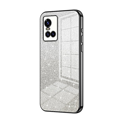 vivo S10 Pro Glitter Powder Electroplated Gradient Phone Case – Fashionable & Luxurious with Anti-Fingerprint Coating, Shock-Absorption, and Lens Protection