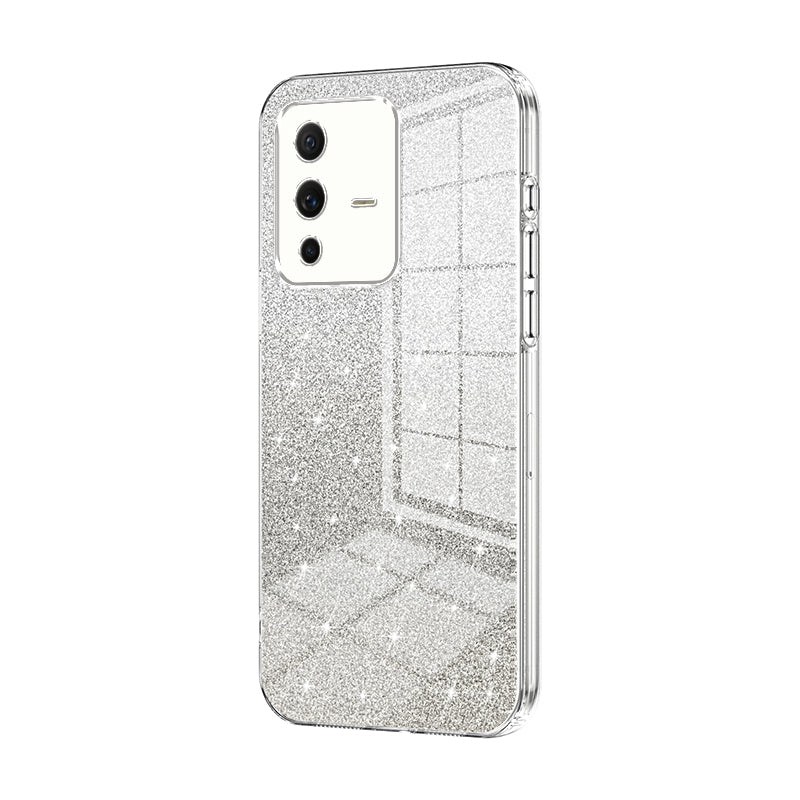 vivo S12 Pro Glitter Powder Electroplated Gradient Phone Case – Fashionable & Luxurious with Anti-Fingerprint Coating, Shock-Absorption, and Lens Protection