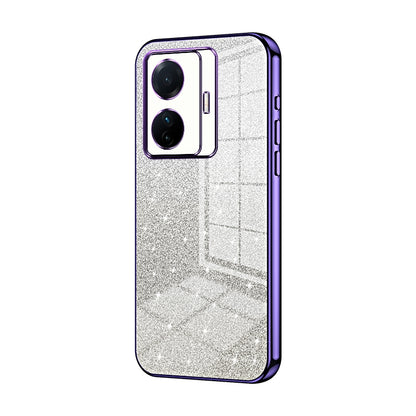 vivo S15e Glitter Powder Electroplated Gradient Phone Case – Fashionable & Luxurious with Anti-Fingerprint Coating, Shock-Absorption, and Lens Protection