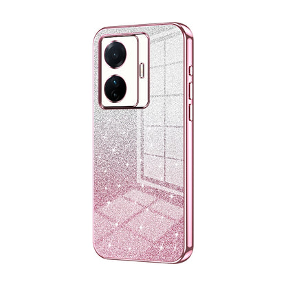 vivo S15e Glitter Powder Electroplated Gradient Phone Case – Fashionable & Luxurious with Anti-Fingerprint Coating, Shock-Absorption, and Lens Protection