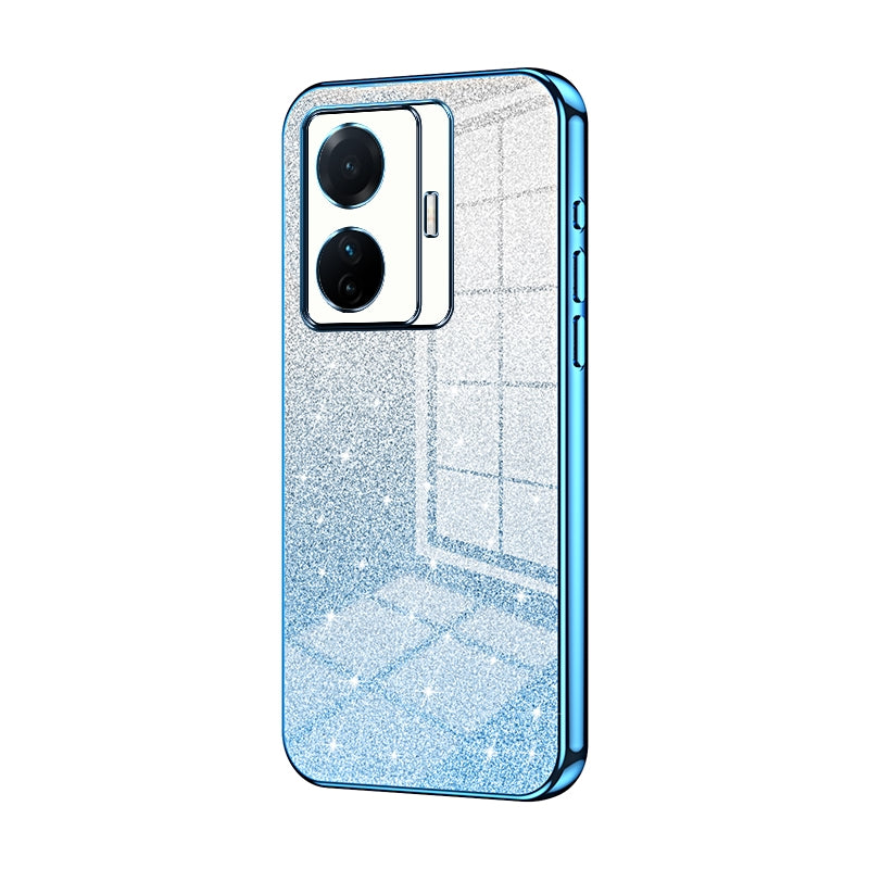 vivo S15e Glitter Powder Electroplated Gradient Phone Case – Fashionable & Luxurious with Anti-Fingerprint Coating, Shock-Absorption, and Lens Protection